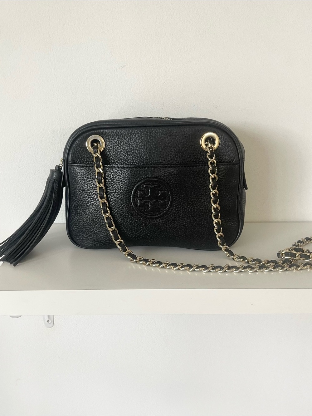 Tory Burch Black Tassel Crossbody Bag